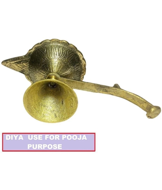 A & H ENTERPRISES - Aarti Diya Pital Diya Handle 3 Pieces ( Pack of 3 )