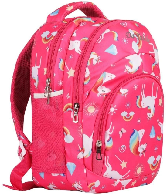 Da Tasche Pink Polyester Backpack For Kids