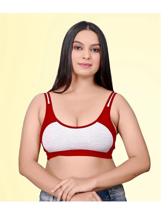 haya fashion Pack of 2 Cotton Non Padded Womens Everyday Bra ( Multicolor ) Rima Sports D706 - None