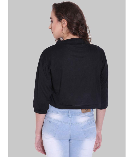 Affair Cotton Shrugs - Black Single - None