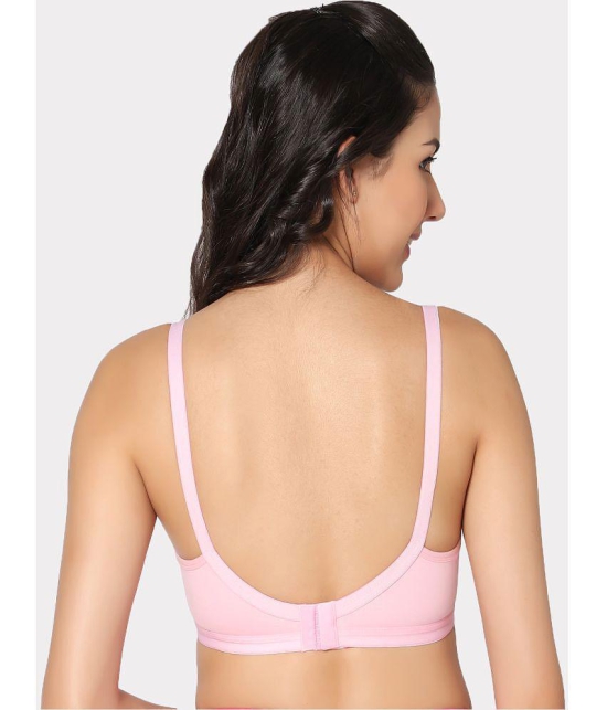 IN CARE LINGERIE - Pink Cotton Lightly Padded Women's T-Shirt Bra ( Pack of 1 ) - None