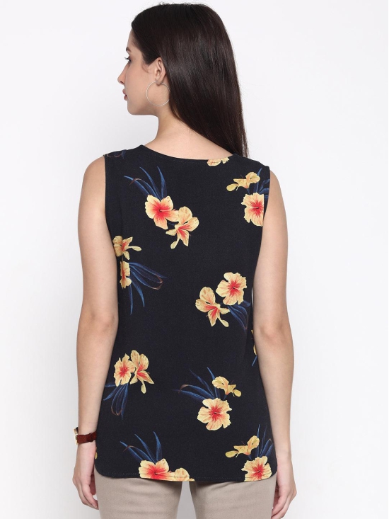 Hibiscus 'Viscose' Floral Sleeveless Top-XL