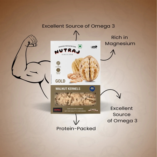 Nutraj Gold Walnut Kernels 250gm 250g