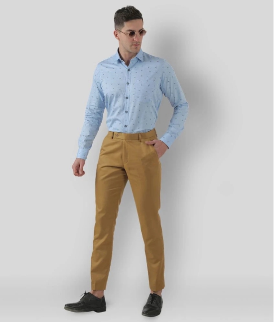 Inspire Clothing Inspiration - Khaki Polycotton Slim - Fit Mens Chinos ( Pack of 1 ) - None