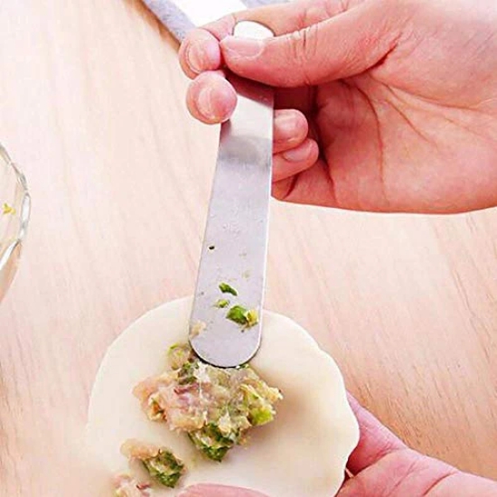 NIDY? 2Pc Stainless Steel 304 Dumplings Making Dumpling Tools Filling Meat Spoon, Filling Spoon Dumpling Tool Tools DIY Kitchen Gadgets Stuffed Meat Spoon Cooking Pastry Tool Kitchen Dumpling Maker