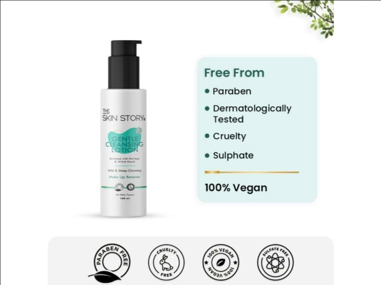 Moringa Gentle Cleansing Lotion For Moisturizing, Deep Cleansing & Make Up Removal (100 ML)