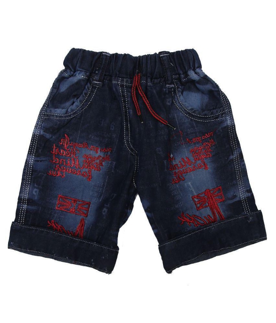 Zadmus Boys Knee Length Denim Shorts (Blue, 2 - 3 Years) - None