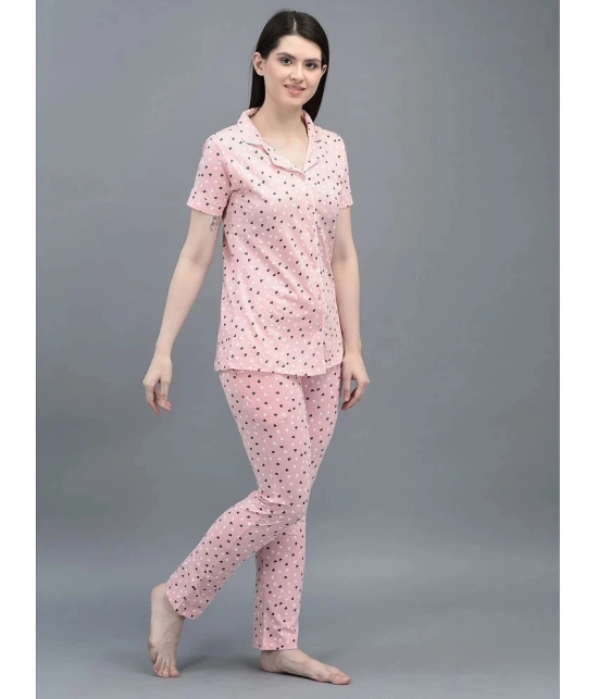 Dollar Missy Pink Cotton Womens Nightwear Nightsuit Sets ( Pack of 1 ) - None