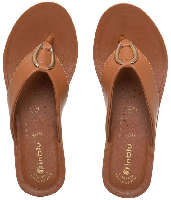 Inblu Tan Womens Slipper - None