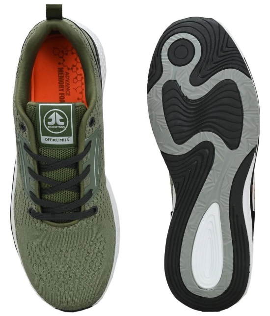 OFF LIMITS ETHOS Green Mens Sports Running Shoes - None