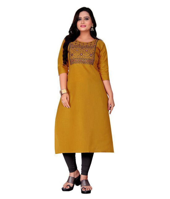 Rangrasiya - Multicolor Cotton Blend Women's Straight Kurti ( Pack of 1 ) - 3XL