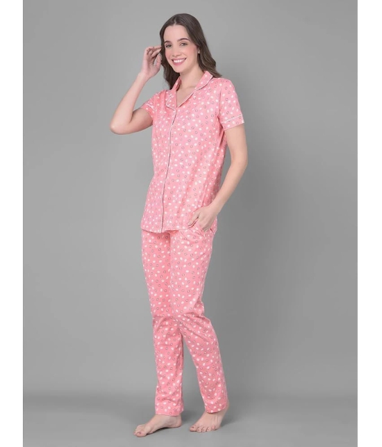 Dollar Missy Pink Cotton Womens Nightwear Nightsuit Sets ( Pack of 1 ) - None