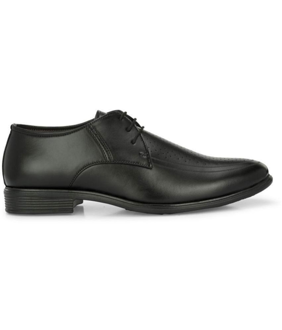 Leeport - Black Mens Derby Formal Shoes - None