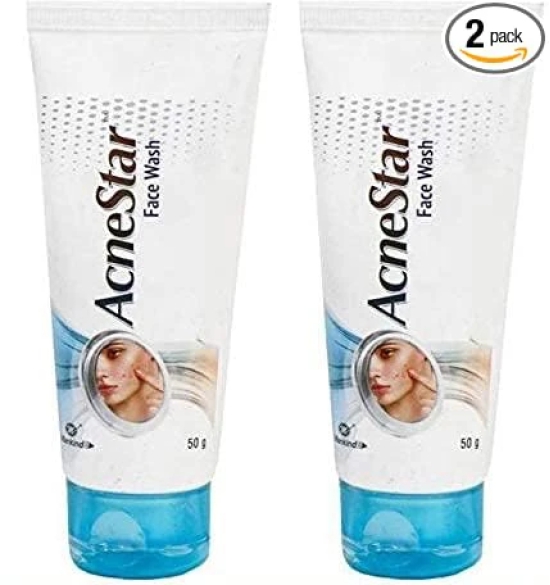 Mankind Acnestar Unisex Face Wash - (50 Gr 2 Pc)