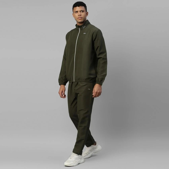 Dida Sportswear Dark Green Polyester Regular Fit Solid Mens Sports Tracksuit ( Pack of 1 ) - None