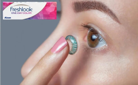 Freshlook OneDay - Daily Disposable Color Contact Lenses (-00.00, Blue, Pack of 10) | From Alcon-AMETHYST