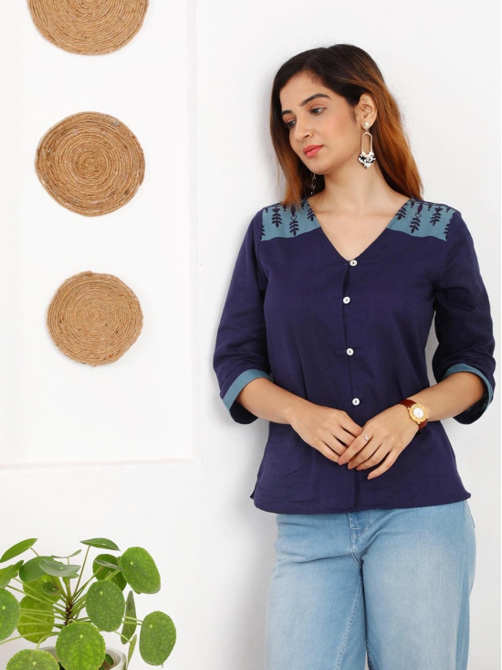 Bejeweled 'Pure Cotton' Embroidered Top-S