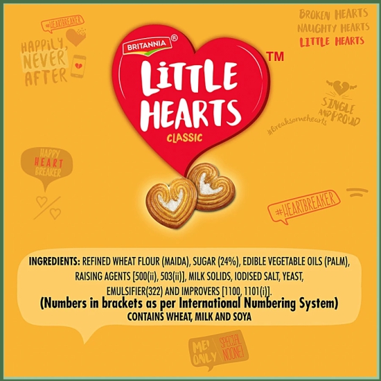 Britannia Little Hearts Biscuits, 75 G