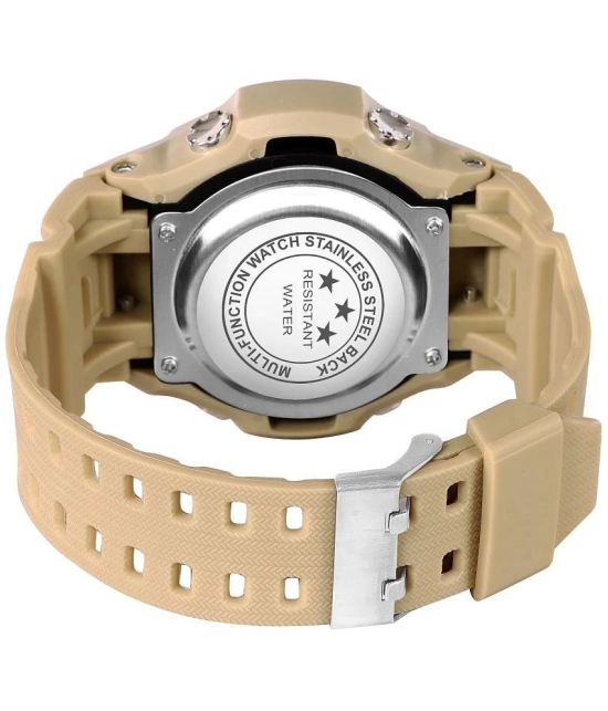 Hala Beige Resin Digital Mens Watch