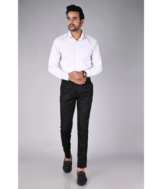 MANCREW Black Regular Formal Trouser ( Pack of 1 ) - None