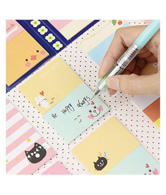 iDream 180 Pages Sticker Mini Animal Sticky Notes Four Fold Memo Pad School Stationery Supplies