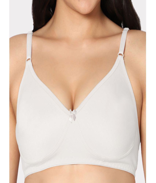 IN CARE LINGERIE - White Cotton Non Padded Womens T-Shirt Bra ( Pack of 1 ) - None