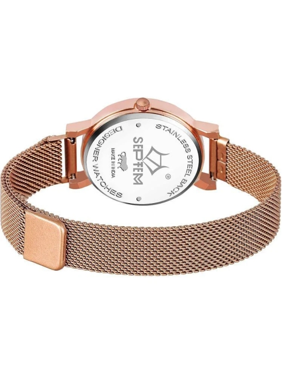 Septem Rose Gold Stainless Steel Analog Womens Watch