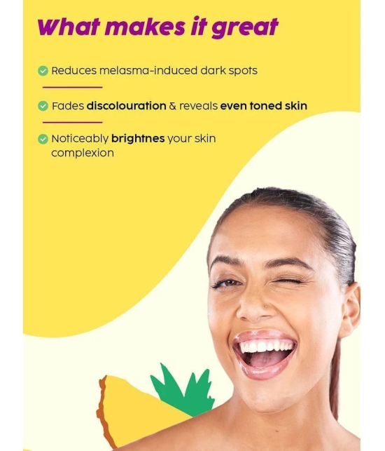 Plix Glutathione Skin Glow 15 Effervescent Tablets and Pineapple Serum Combo Unisex(Pack of 2)