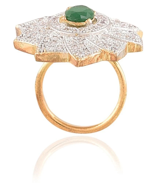 Bhagya Lakshmi Womens Pride Traditional AD Stone Ring For Women - None