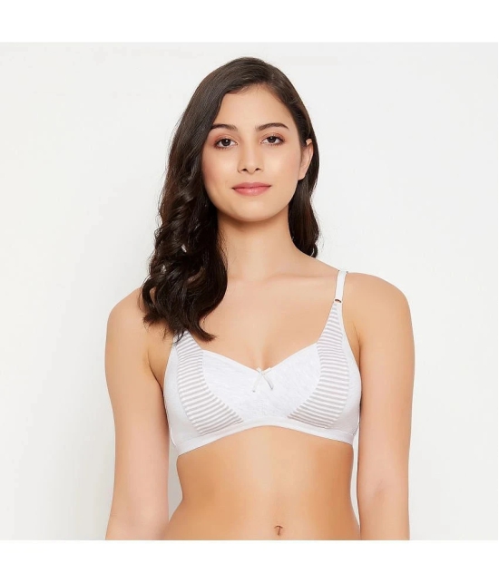 Clovia - Grey Melange Cotton Non Padded Womens Everyday Bra ( Pack of 1 ) - None