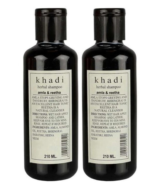 Khadi Amla & Reetha Shampoo  -Twin Pack - 210 Ml