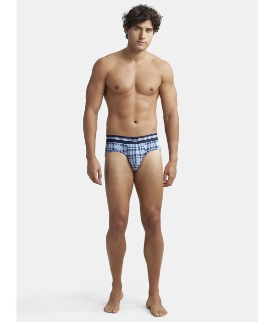 Jockey UI20 Men Super Combed Cotton Elastane Brief - Dusk Blue Print (Pack of 2 - Prints May Vary) - None