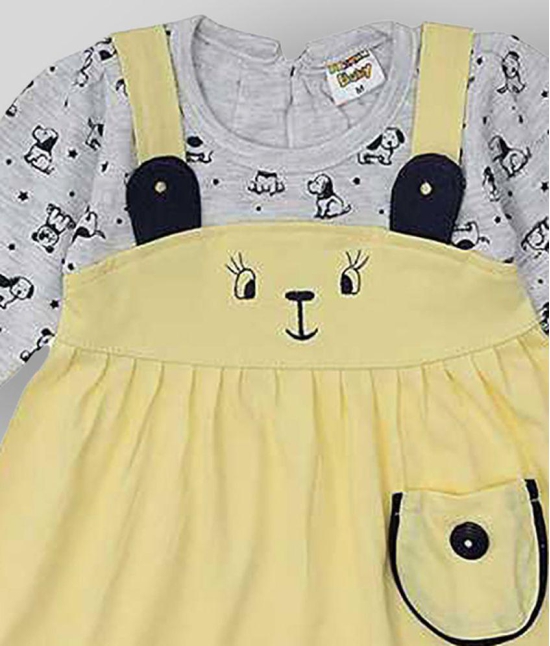 NammaBaby - Yellow Cotton Blend Baby Girl Dresses ( Pack of 1 ) - None