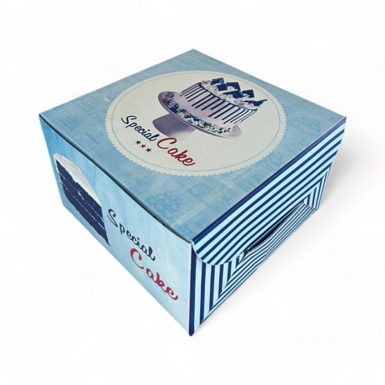 Paper Cake Box 8*8*5 Color Print 5pc Set(color may vary)