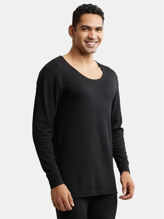 Jockey Pack of 1 Cotton Blend Mens Thermal Tops ( Black ) 2401 - None