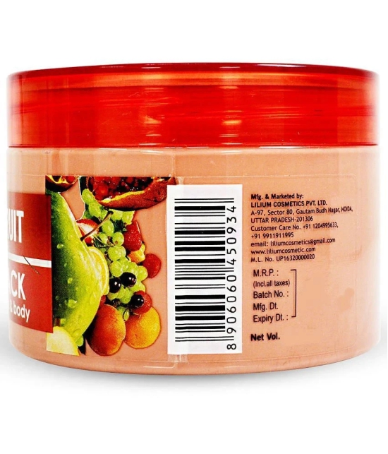 Lilium Face & Body Fruit Scrub 250GM, Nourishing Vitamins, Gently Removes Dead Skin Cells