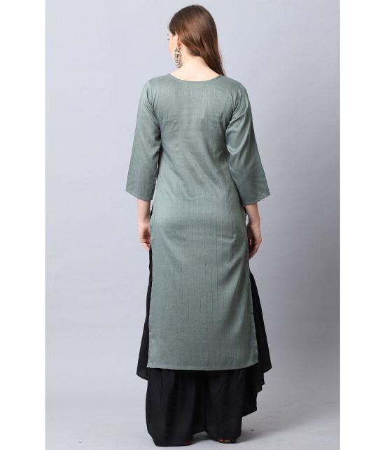 Rajnandini - Grey Rayon Women's A-line Kurti ( Pack of 1 ) - None