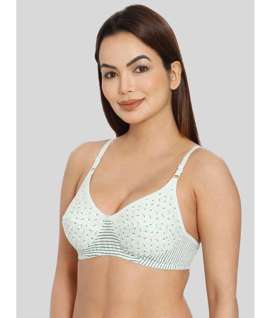 ILRASO - Green Cotton Non Padded Women's T-Shirt Bra ( Pack of 1 ) - None