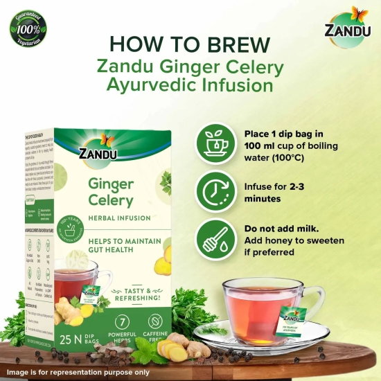 Ginger Celery Herbal Infusion (25 Tea Bags)(Buy 1 Get 1)