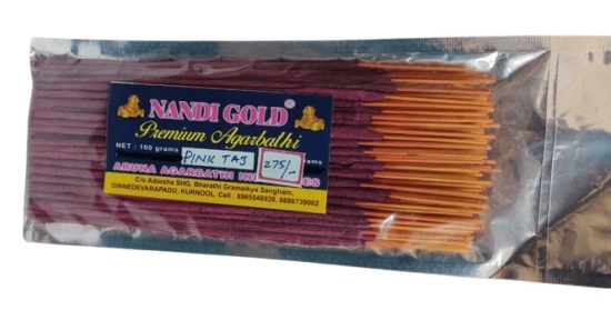 Nandi Gold Premium Agarbathi Sticks | Flavour- Pink Taj |100 grams Pack