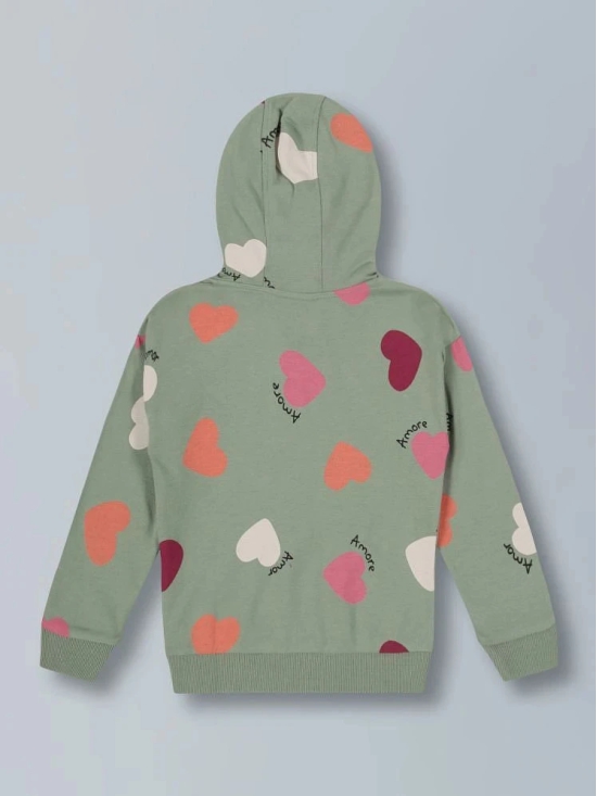 PLUM TREE Girls Cotton Sweatshirt ( Green ) - None