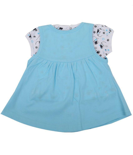 NammaBaby - Cotton Blend Blue Baby Girl Frock ( Pack of 1 ) - None