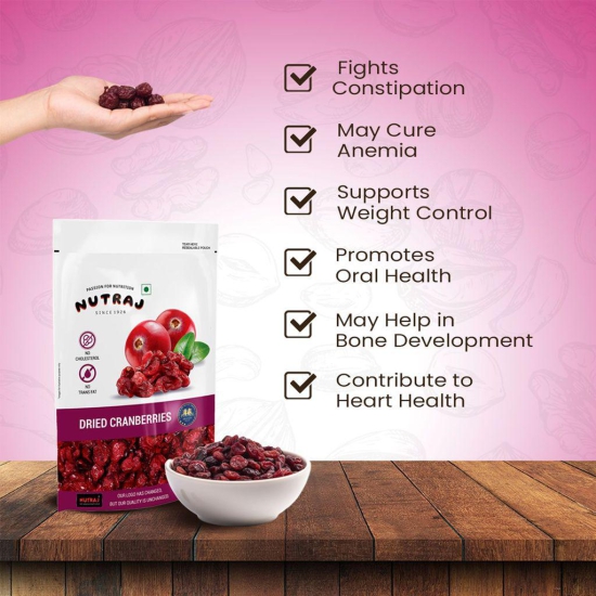 Nutraj Sliced Dried Cranberries 180g