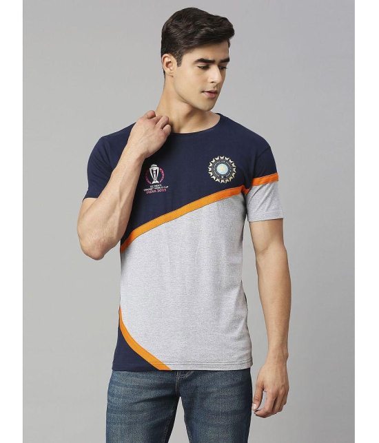 FanCode - Navy Blue Cotton Regular Fit Men's Sports T-Shirt ( Pack of 1 ) - None