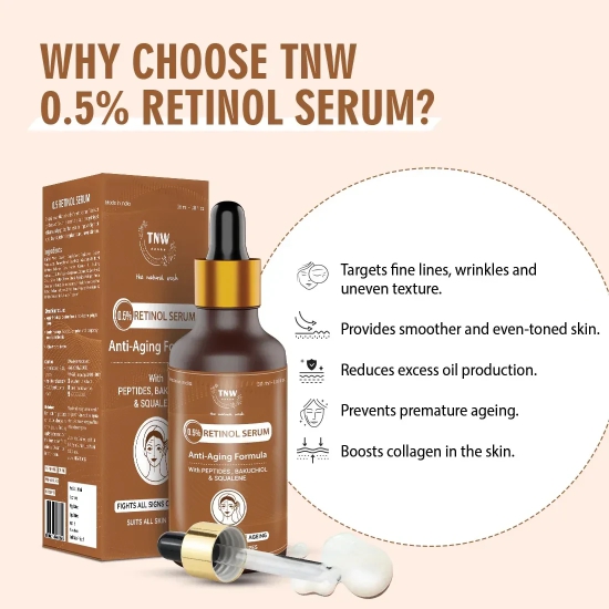 0.5% Retinol Serum- Anti-Ageing Formula for a Smooth Skin