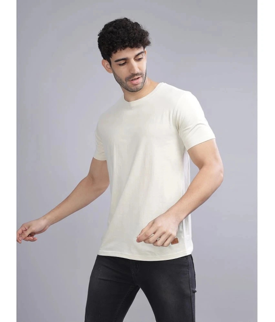 Paul Street - Cream 100% Cotton Slim Fit Mens T-Shirt ( Pack of 1 ) - None