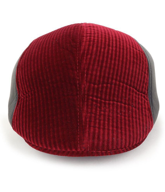 Zacharias Maroon Cotton Blend Mens Cap ( Pack of 1 ) - Maroon