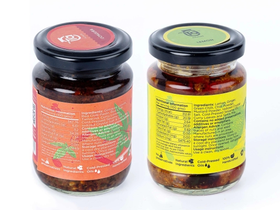 Ta Pickles | Gongura & Lemon Ginger Pickle | 150g [Pack of 2] Combo Made with Cold Pressed Oil | Homemade | Traditional Indian Taste | Natural | No Pr