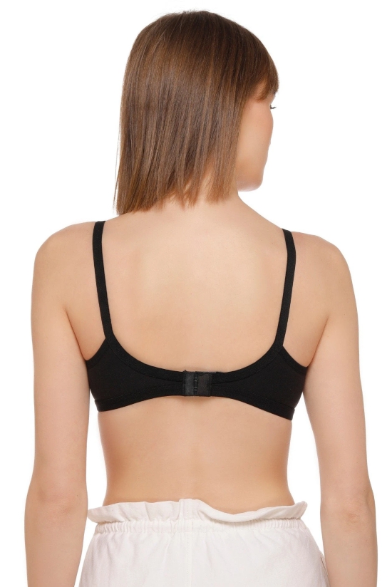 Sona WomenS M1020 Black Non Padded Soft Fabric Everyday T-Shirt Bra-40 / B / Black