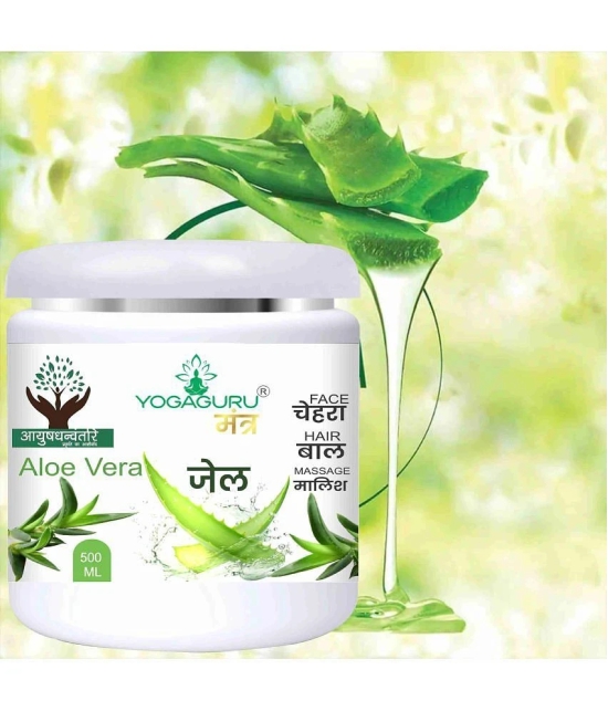 YOGAGURU MANTR Aloe Vera Gel For Skin Acne, Scars, Dark spots Face & Hair 500G